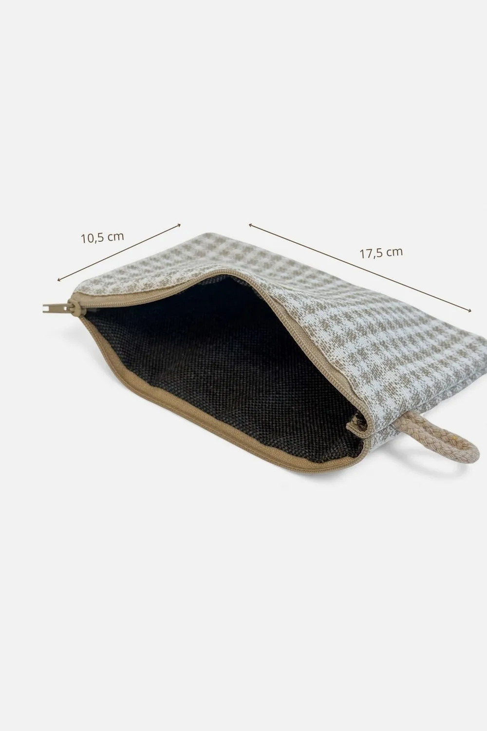 De La Mur Vison sminkepung mini beige rutet
