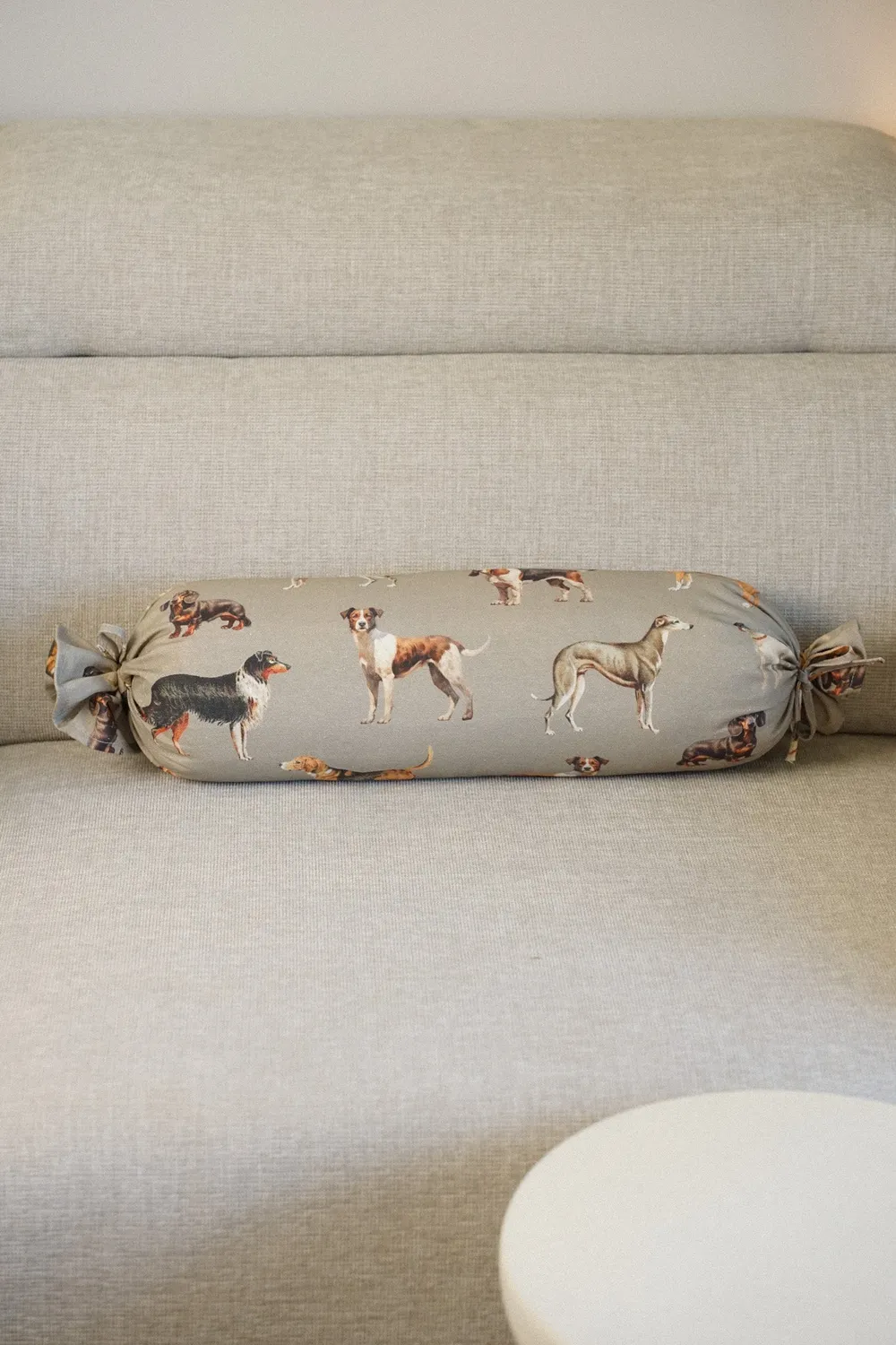 De La Mur Dog pute 50 cm karamell hundemønster
