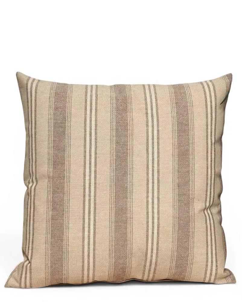 De La Mur Fred putevar beige stripet 50x50 cm