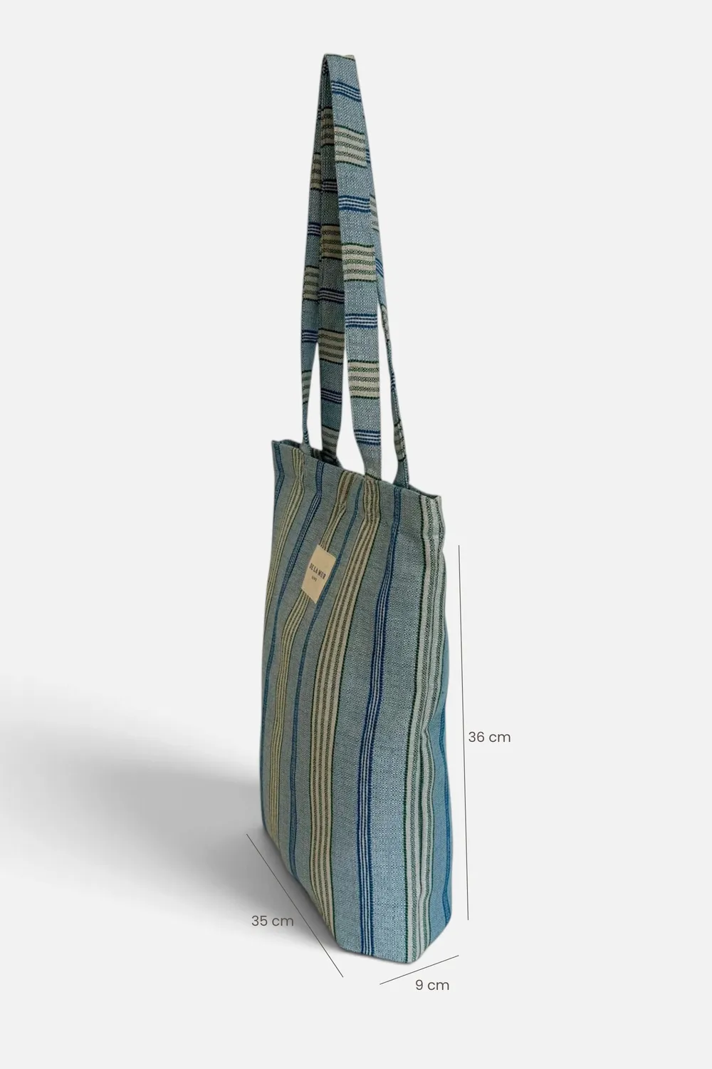 De La Mur Cata totebag blå grønn liten