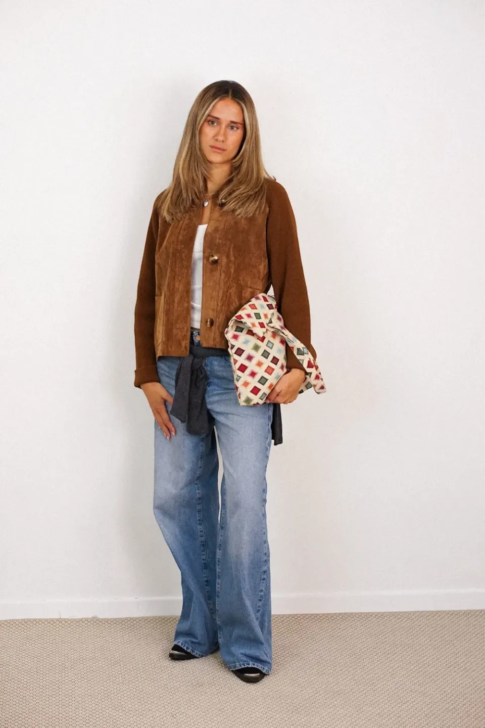De La Mur Zac liten tote bag 35 cm geometrisk flerfarget