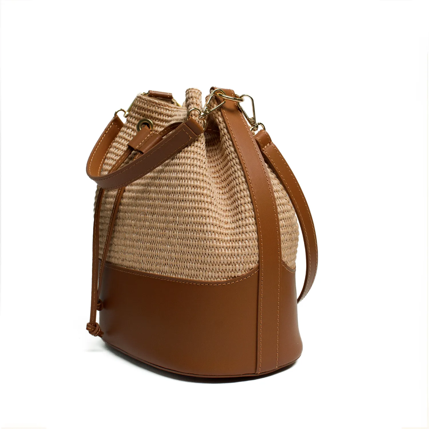 Latalia Avellino Maxi stråveske camel