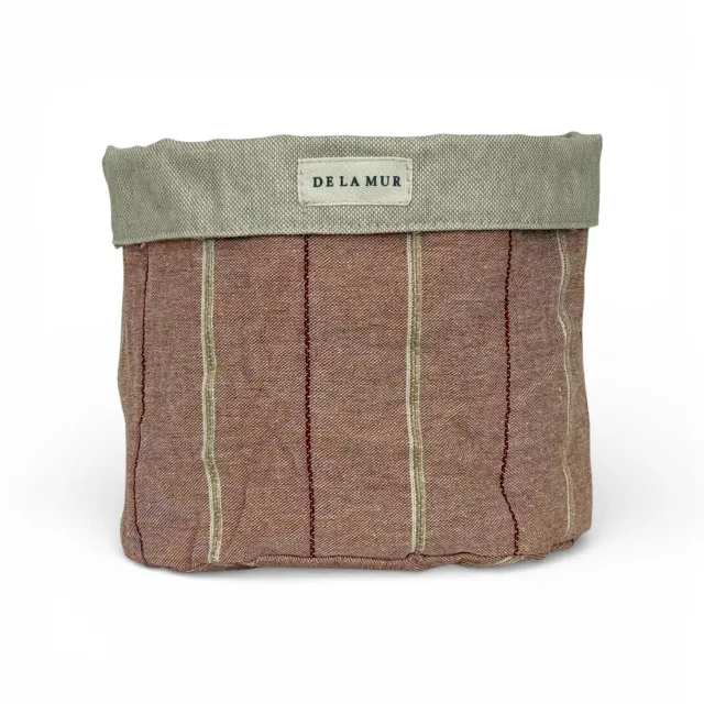 De La Mur Galea kurv medium rosa stripet 17 cm