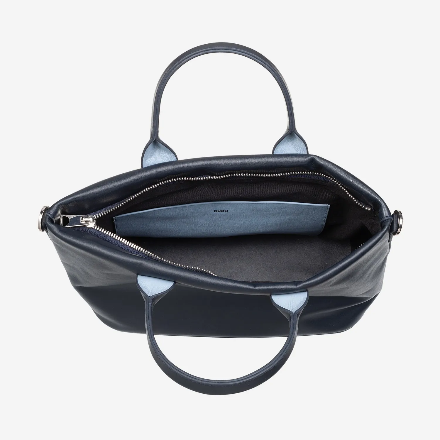 DuDubags Jaqueline håndveske skinn navy