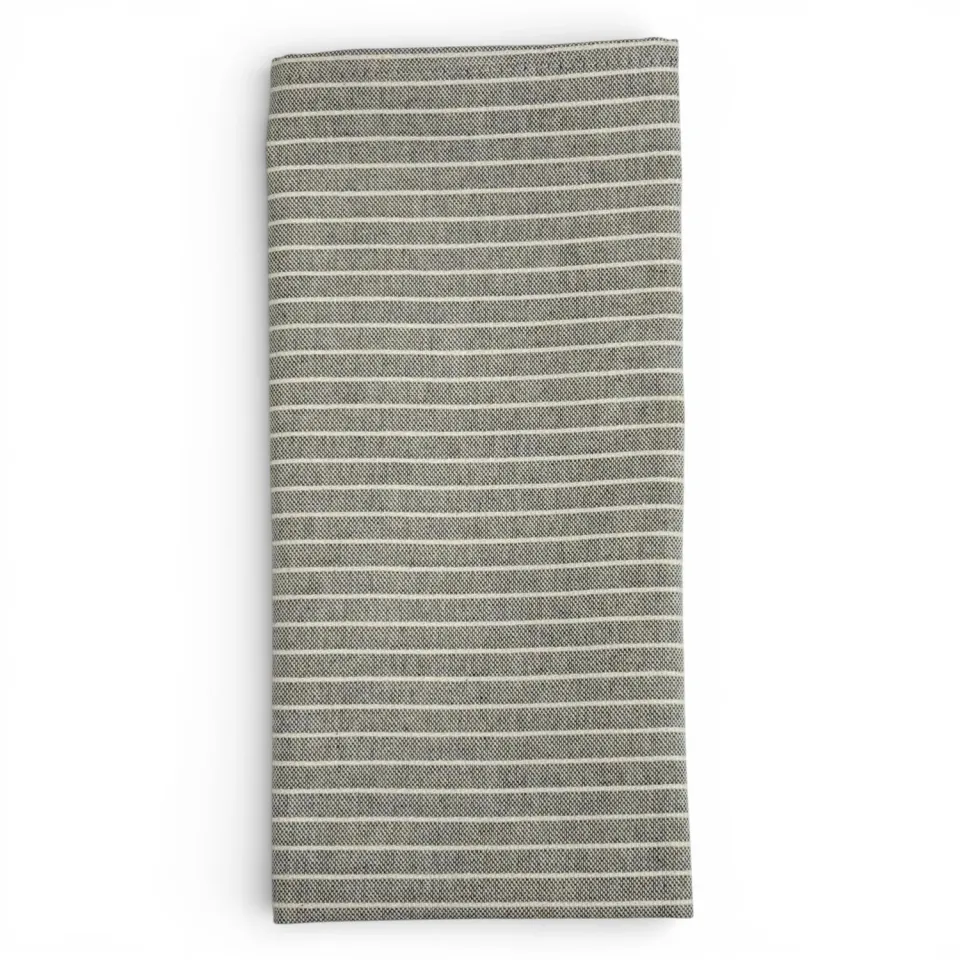 De La Mur Perla kjøkkenhåndkle 54x49 grå stripet