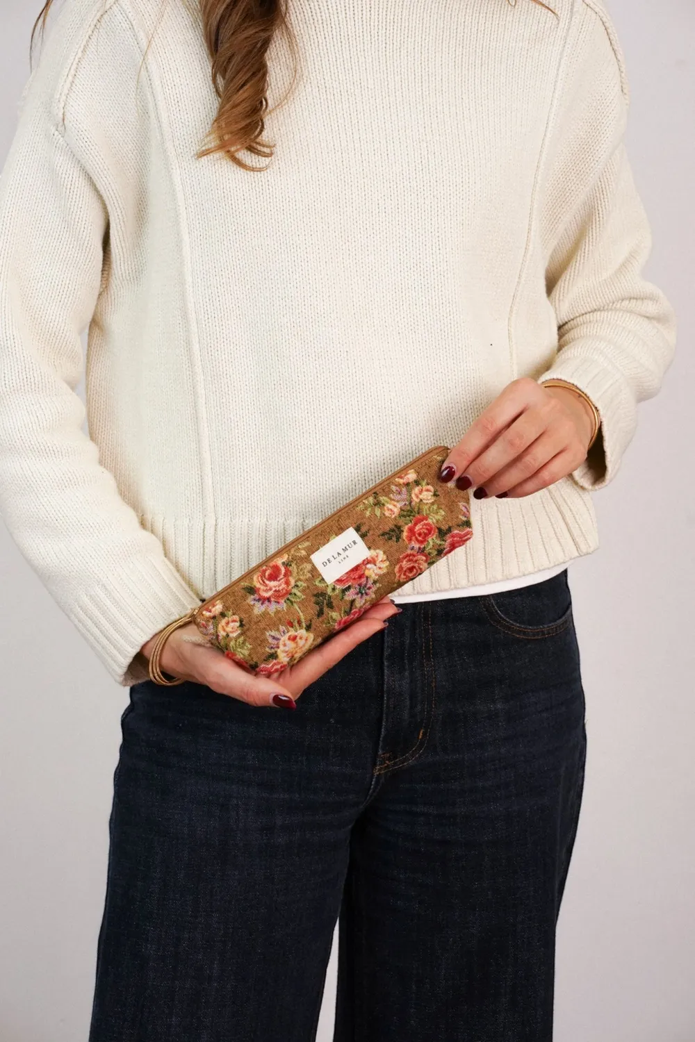 De La Mur Esme etui 18x7x7 cm blomstret