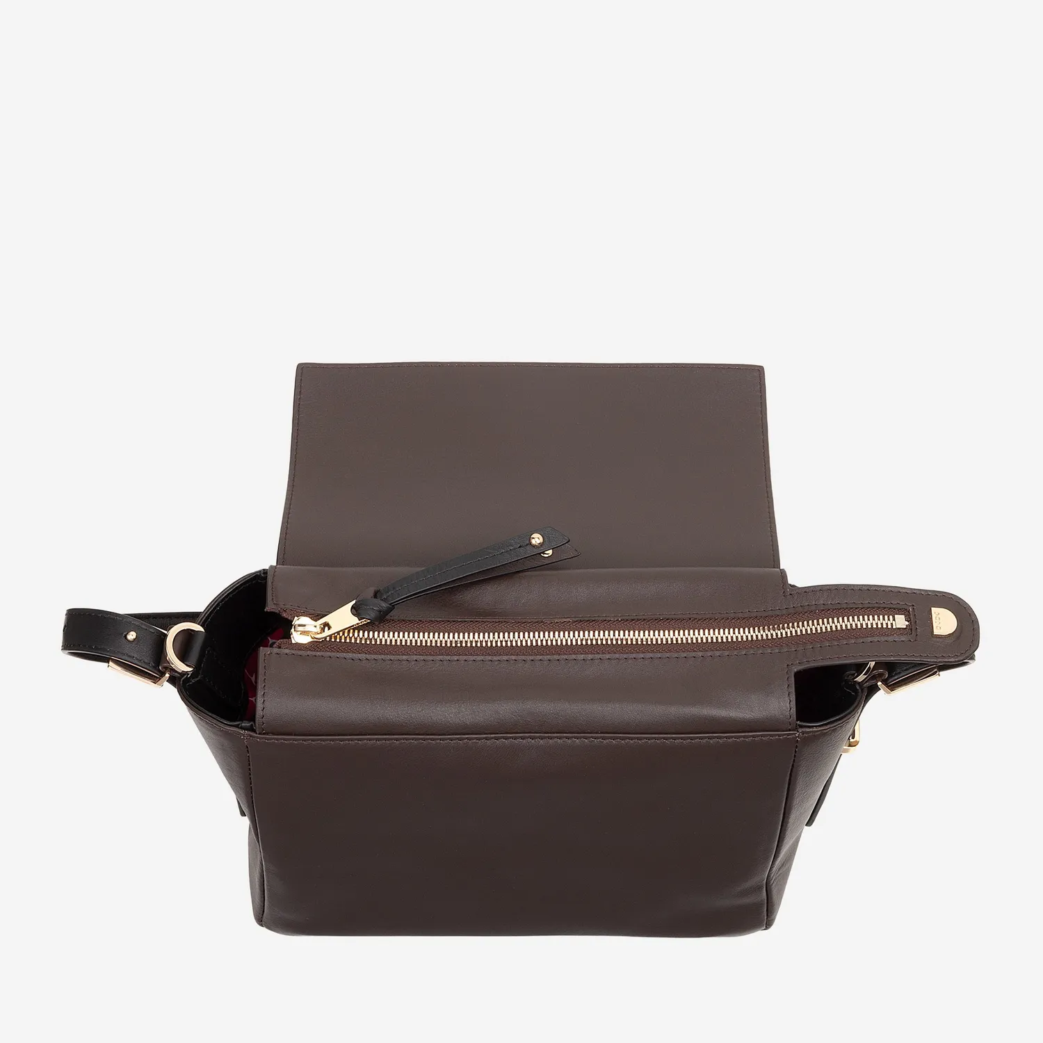 DuDubags Scala Mini skulderveske i skinn med klaff