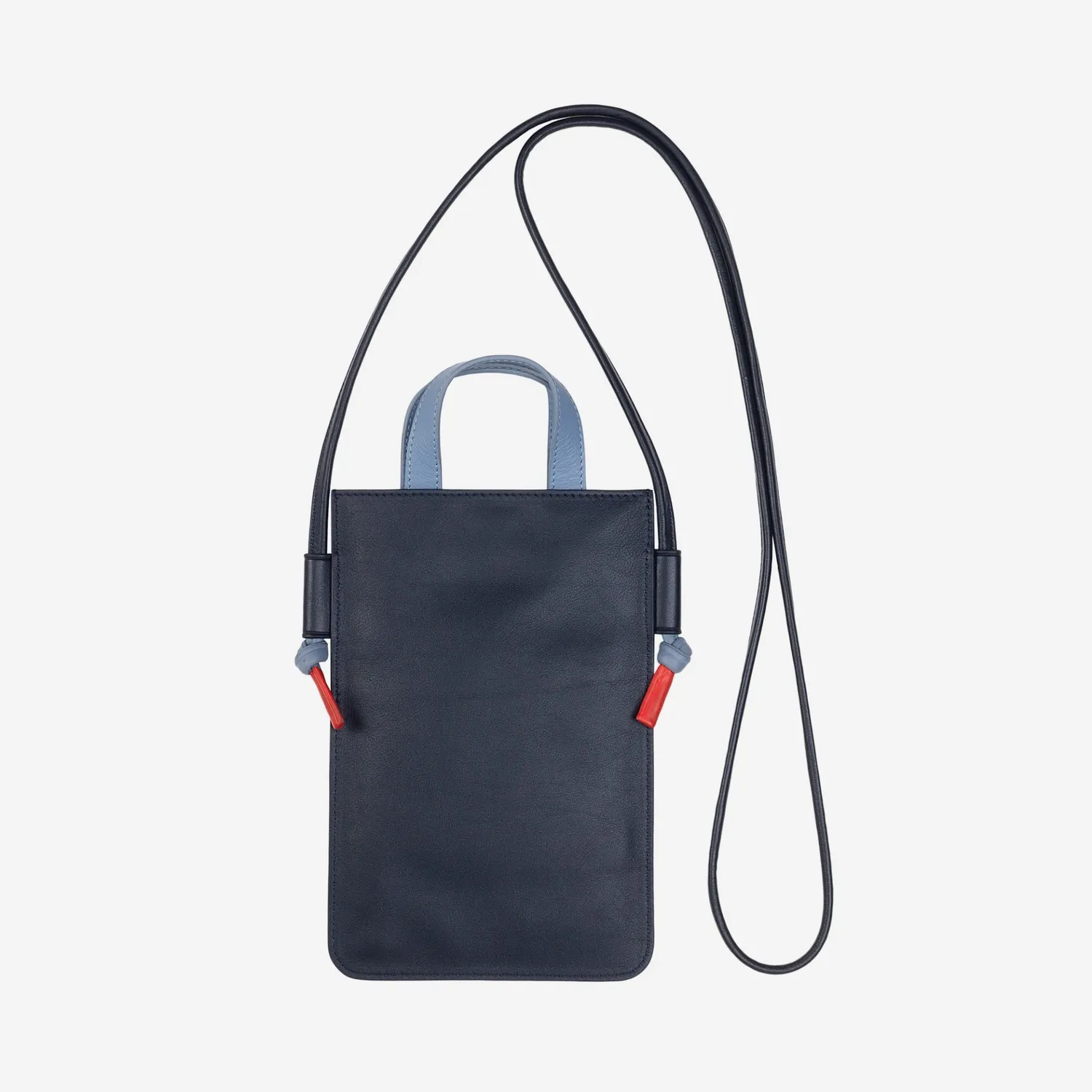 DuDubags Faro mobilveske deep purple ekte skinn