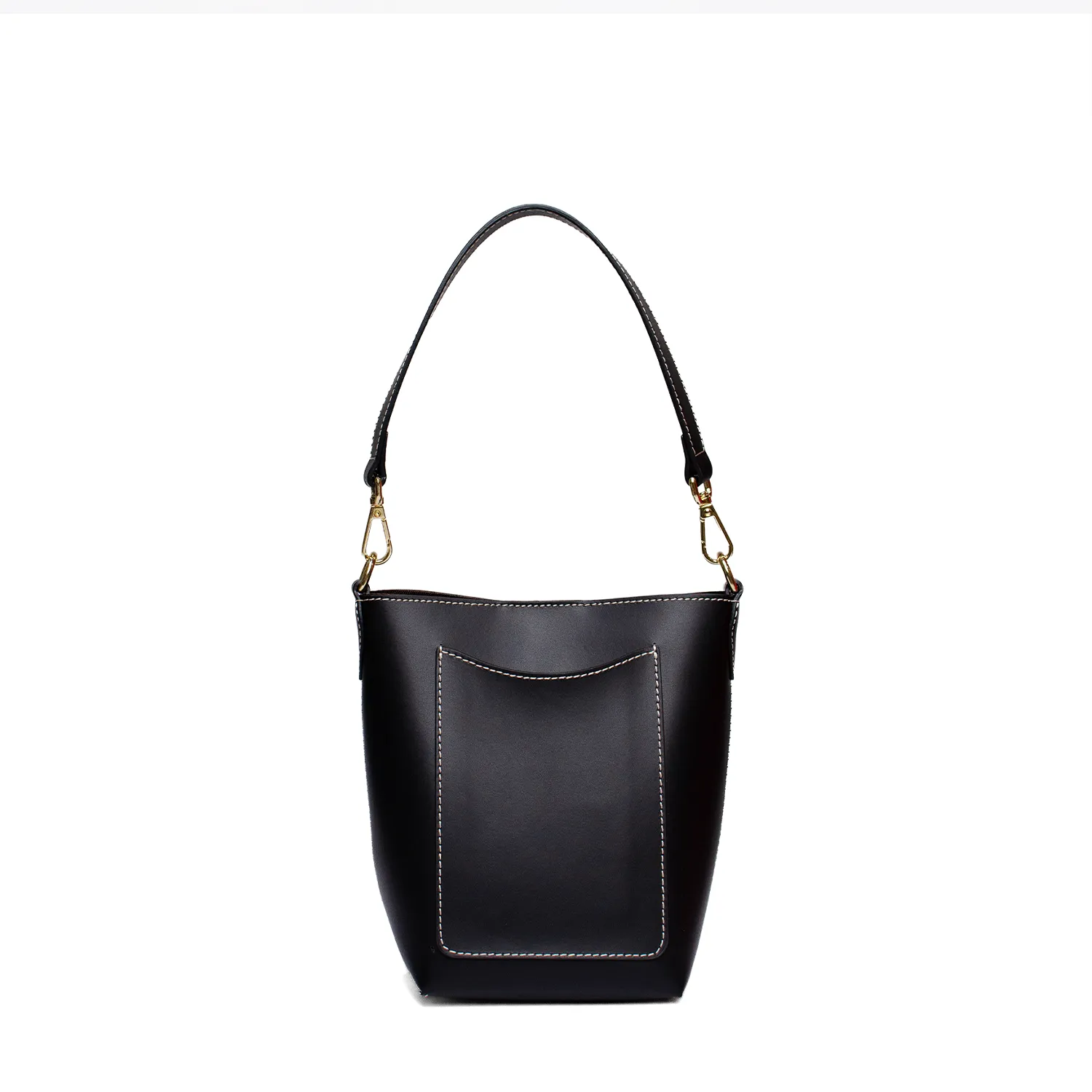 Latalia Fano-mini skinnveske svart 21 cm