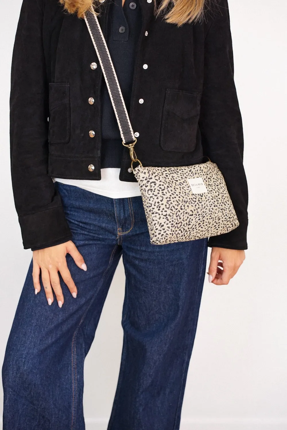 De La Mur Koto clutch 29x17x5 cm leopard