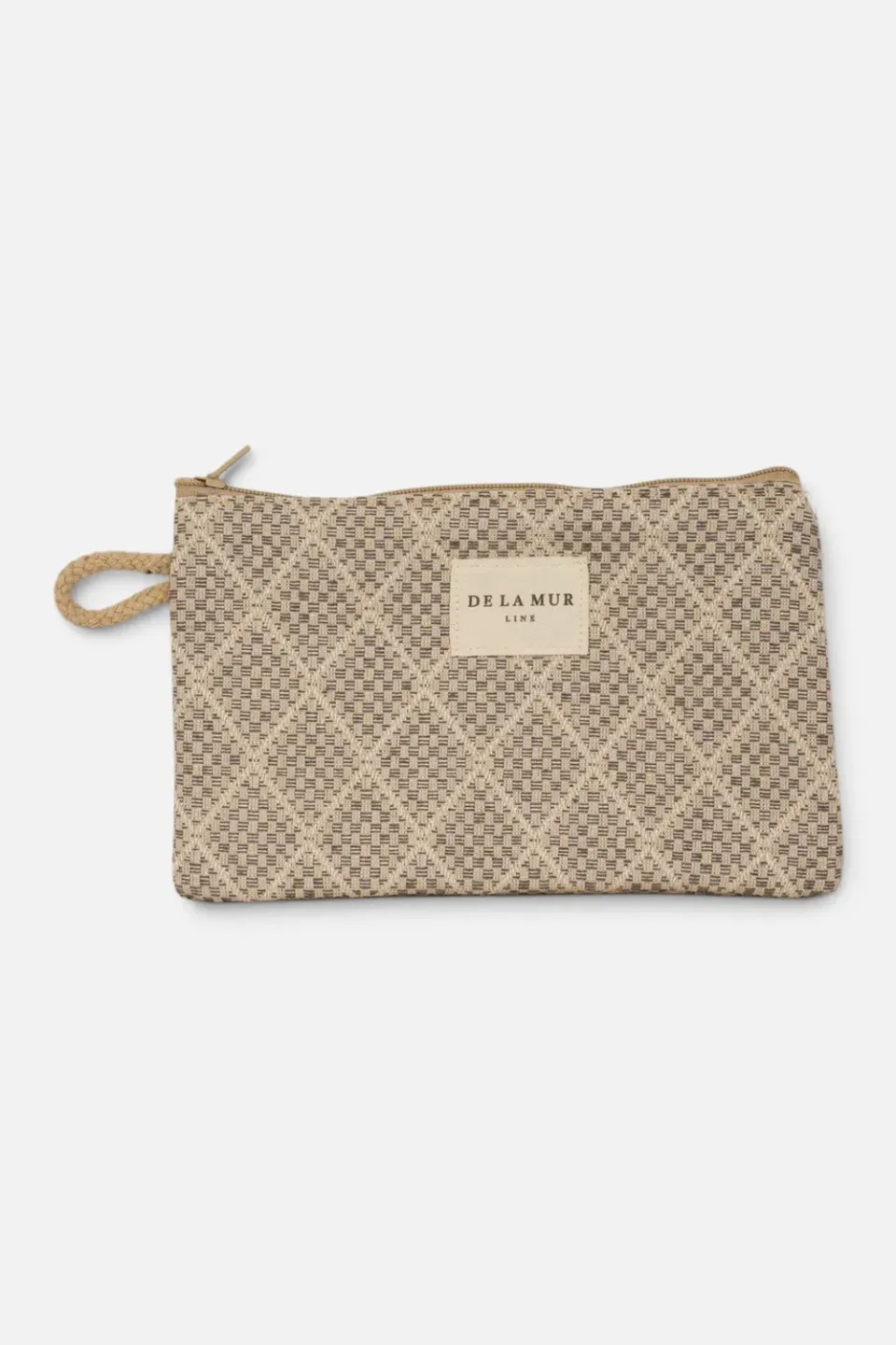De La Mur Pant mini toalettmappe grå beige 17cm