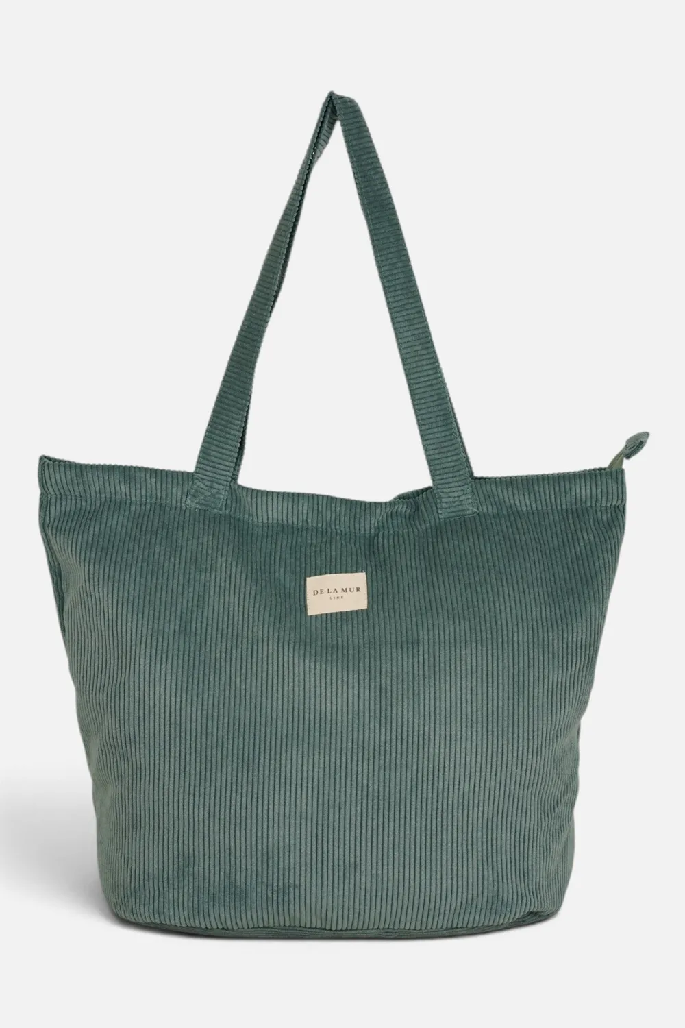 De La Mur Jade shopper blå kordfløyel 51 cm