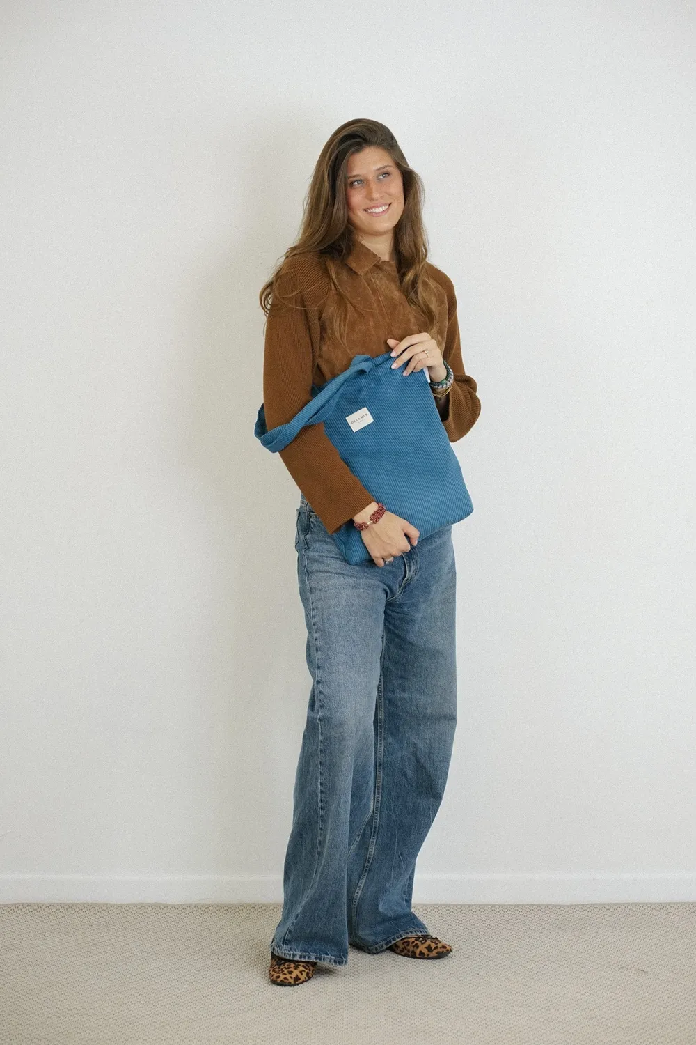 De La Mur Navy totebag 35x36 blå