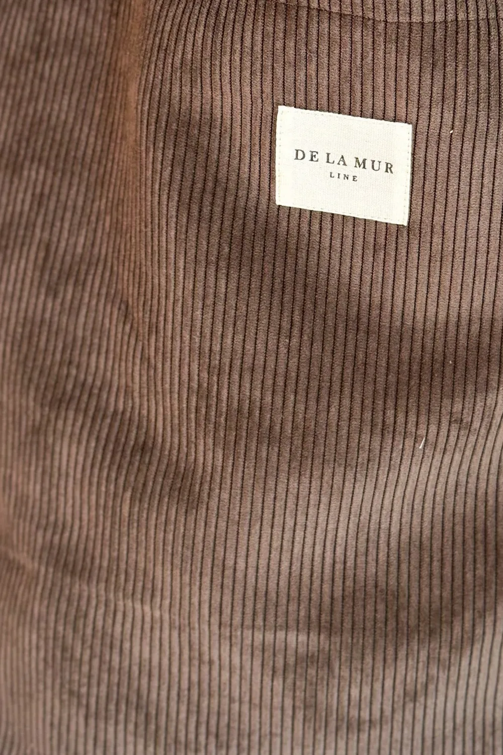 De La Mur Xoc stor shopper sjokoladebrun kordfløyel