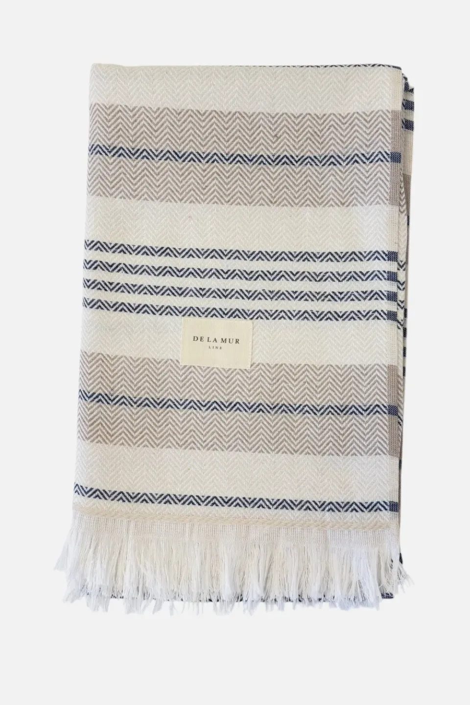 De La Mur Tossa strandhåndkle 102x162 stripet blått