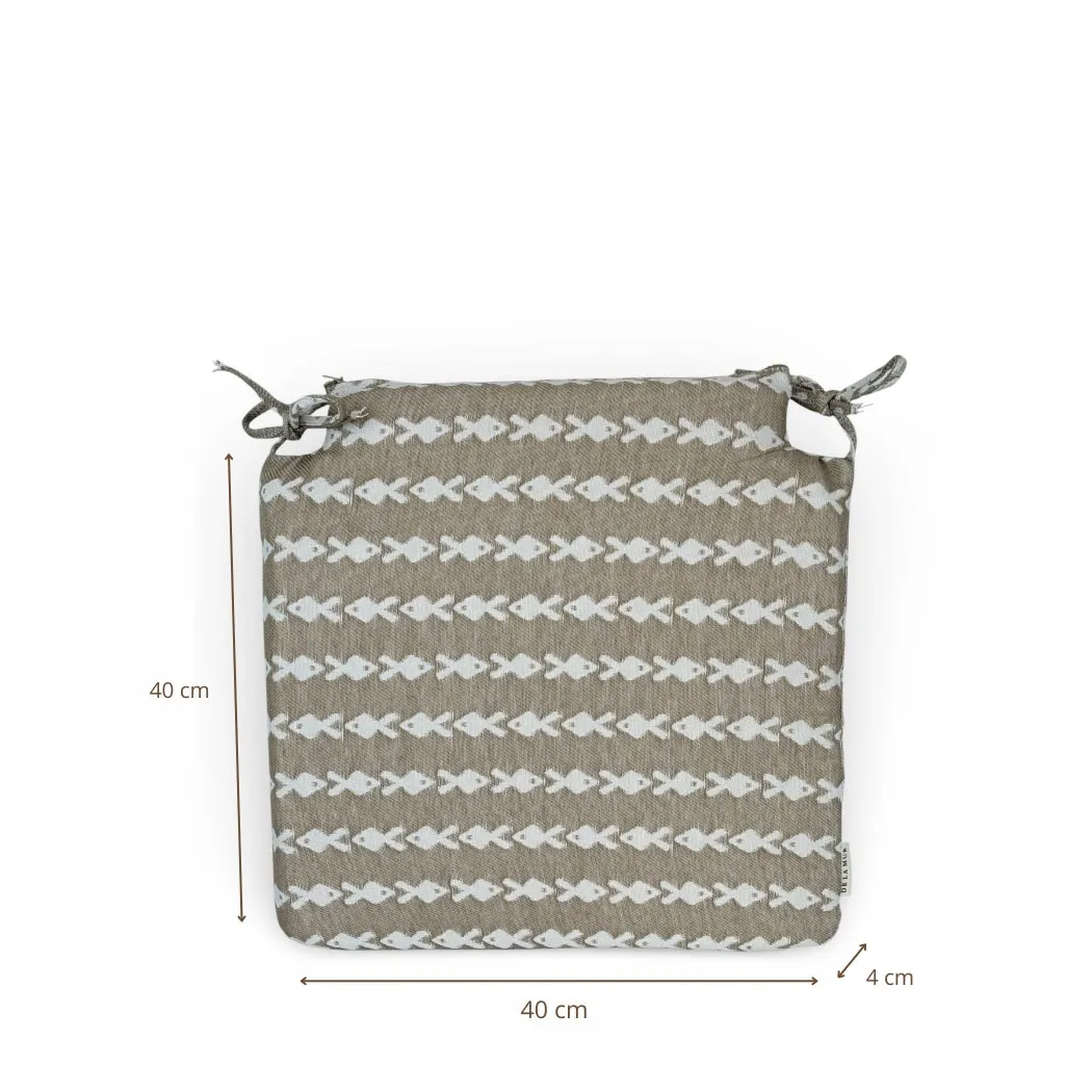 De La Mur Pesc stolpute 40x40 cm beige fisk
