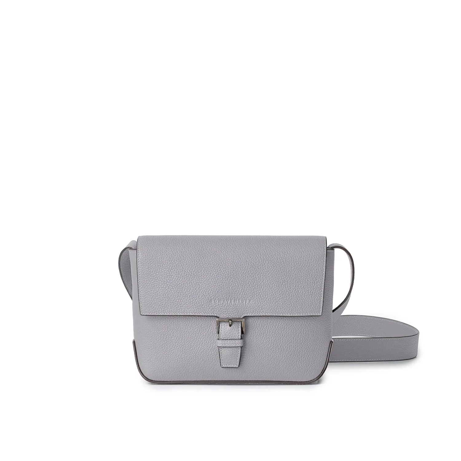 Bonaventura Gino Crossbody skulderveske krympeskinn etoupe