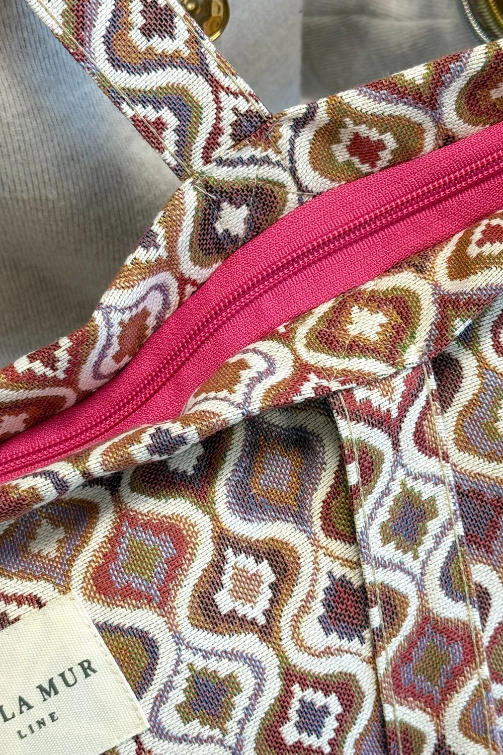 De La Mur Onda Bolsa Grande shopper rosa glidelås