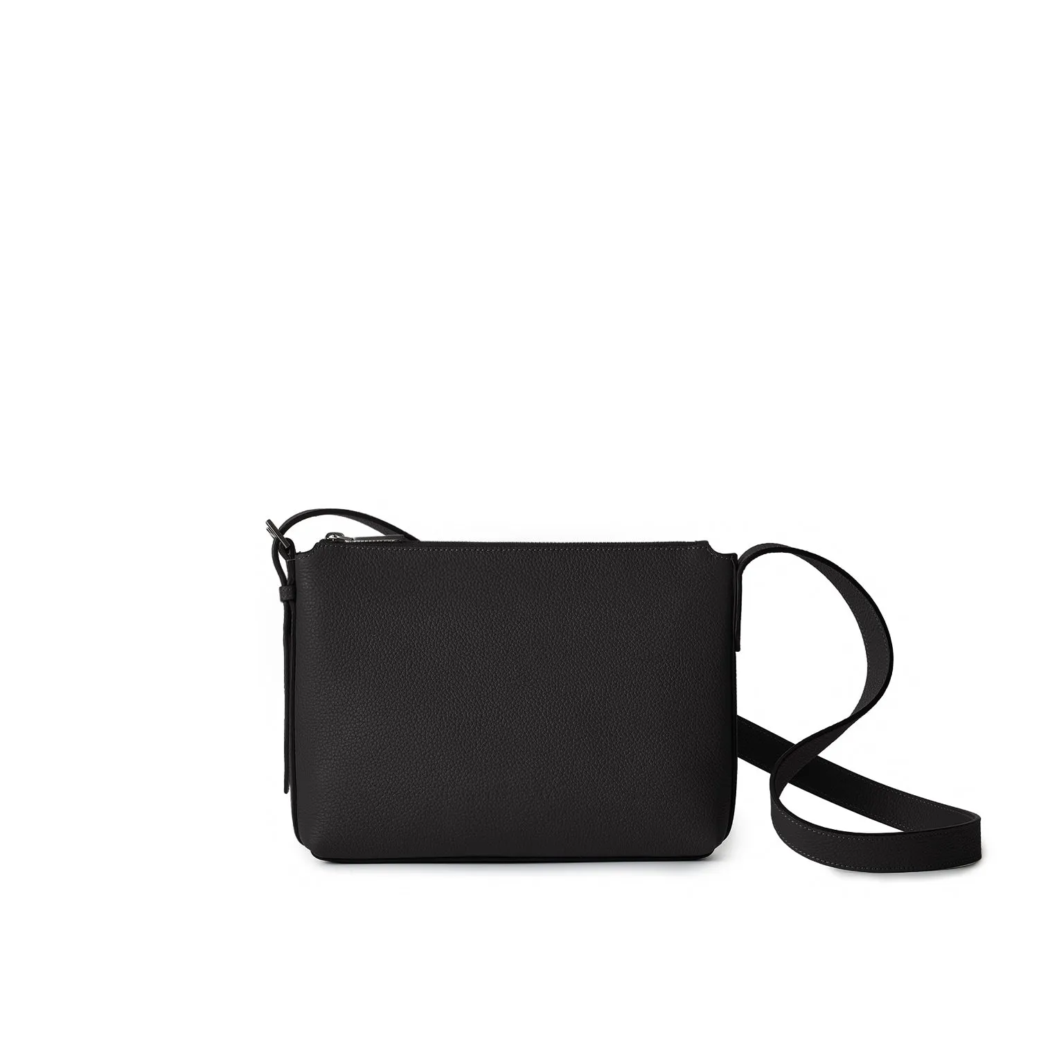 Bonaventura Tommaso crossbody-veske krympeskinn Svart