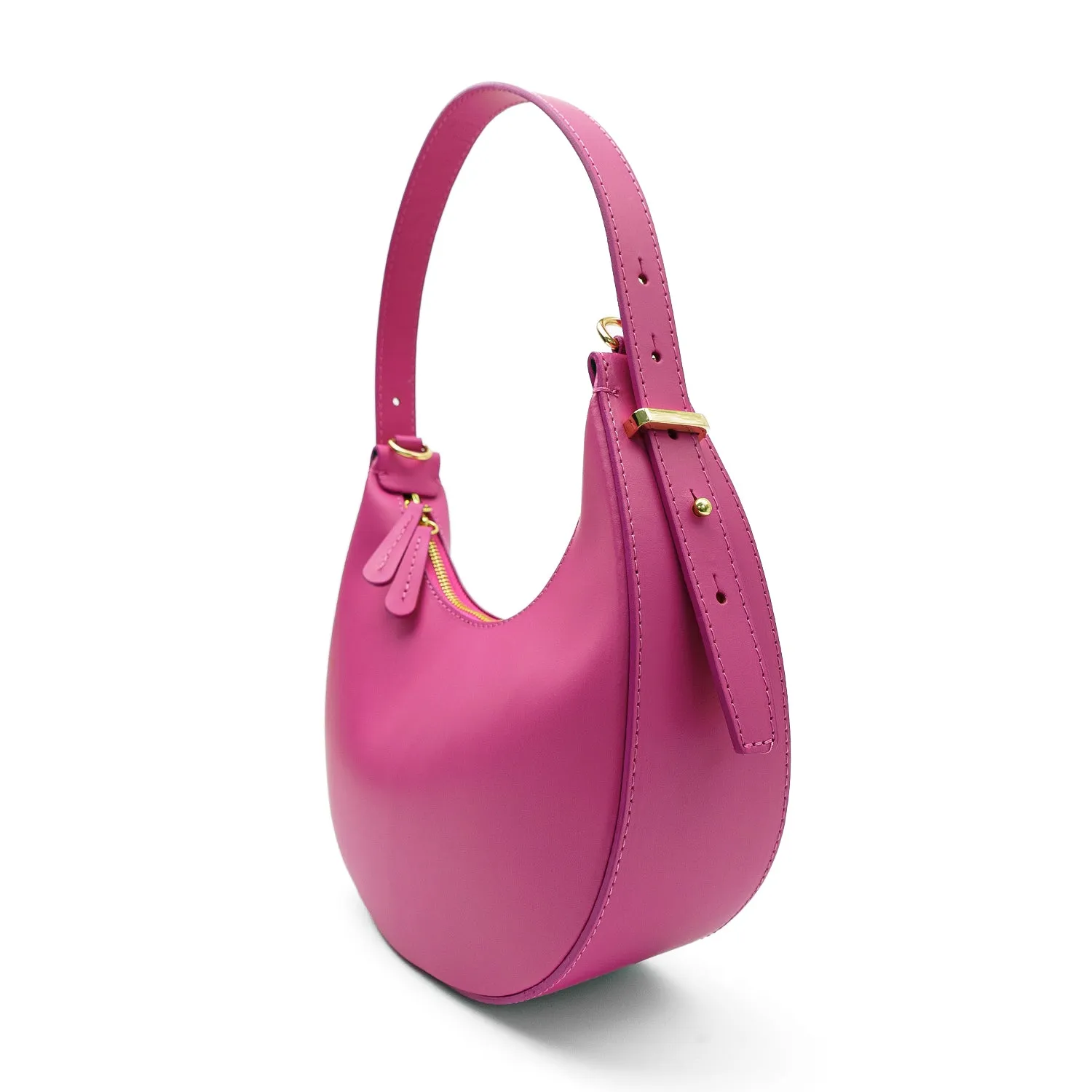 Latalia Luna hoboveske i skinn fuchsia