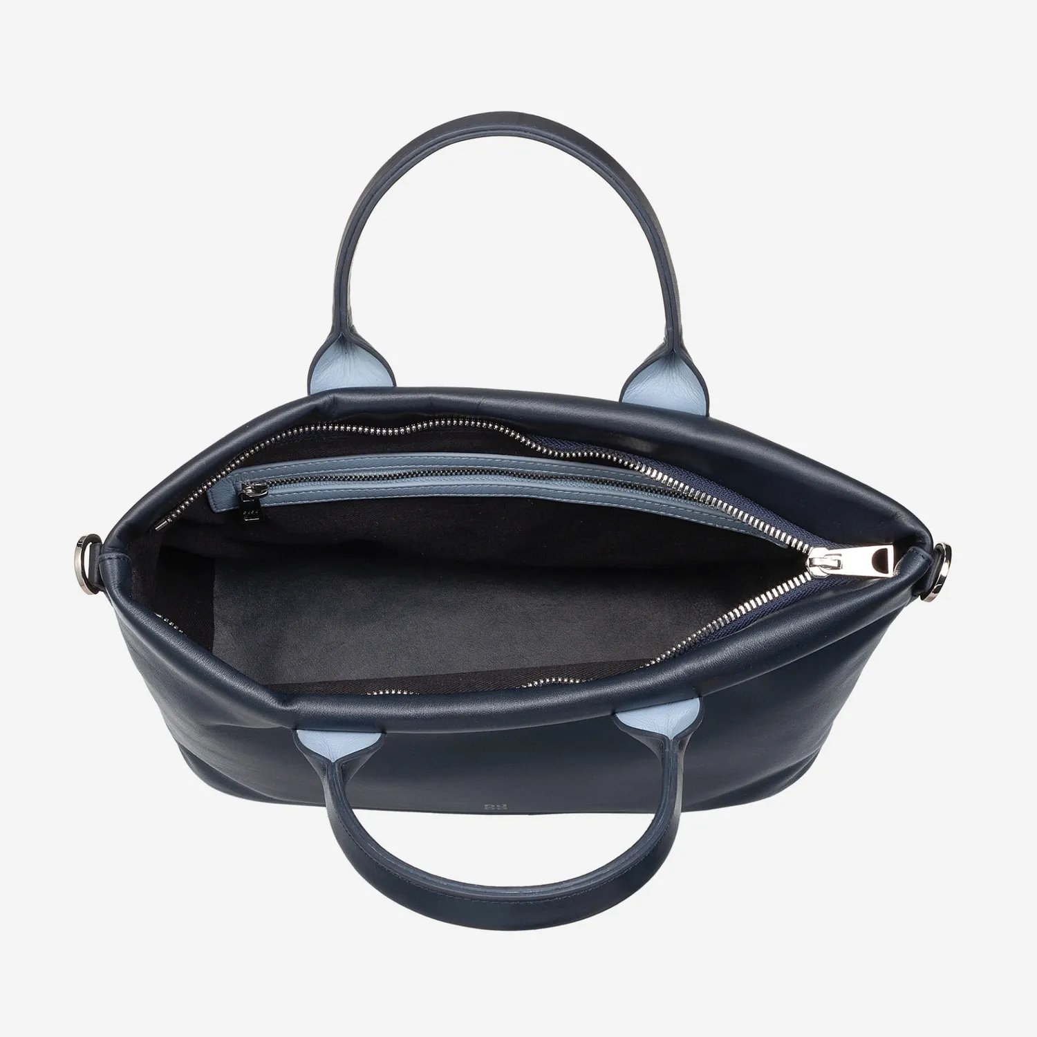 DuDubags Jaqueline håndveske skinn navy