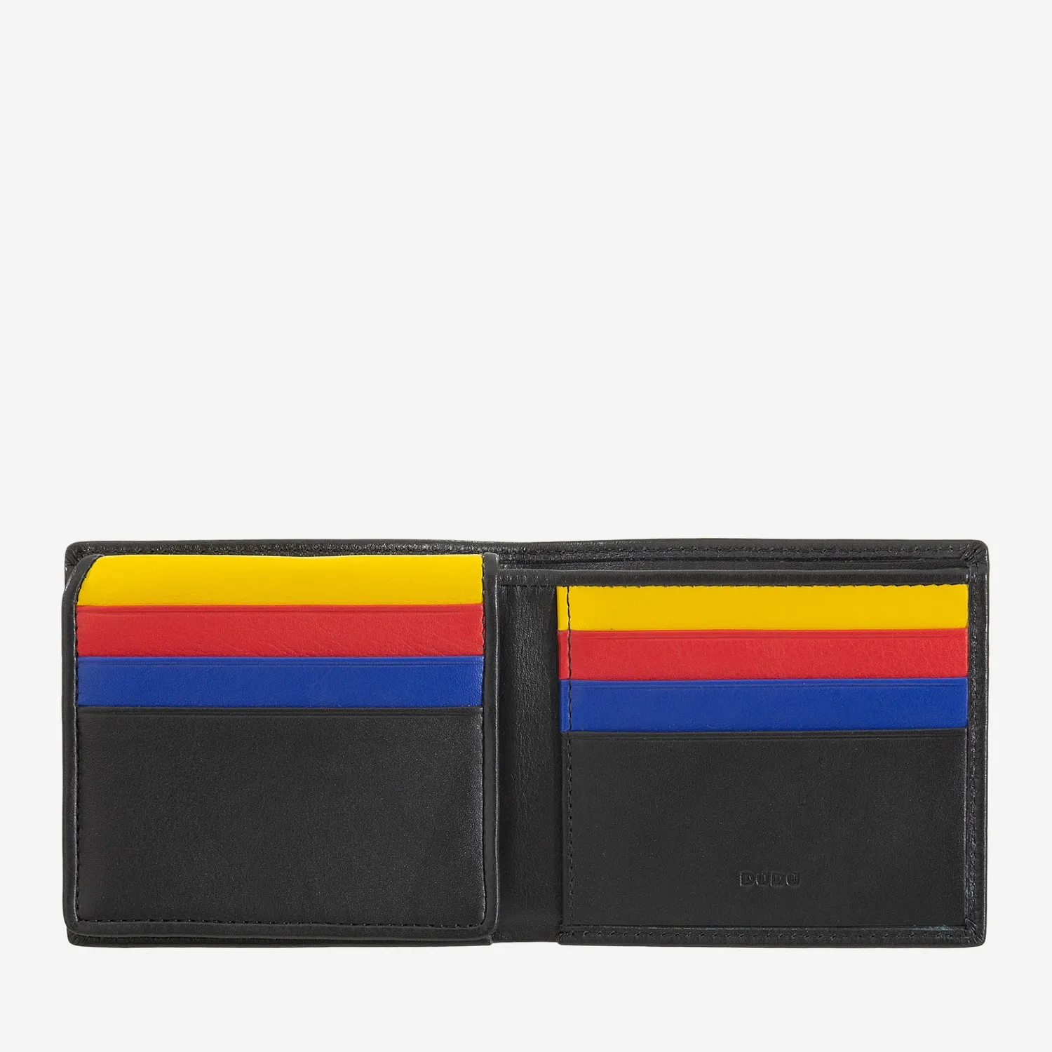 DuDubags Plinio lommebok kaffebrun RFID skinn