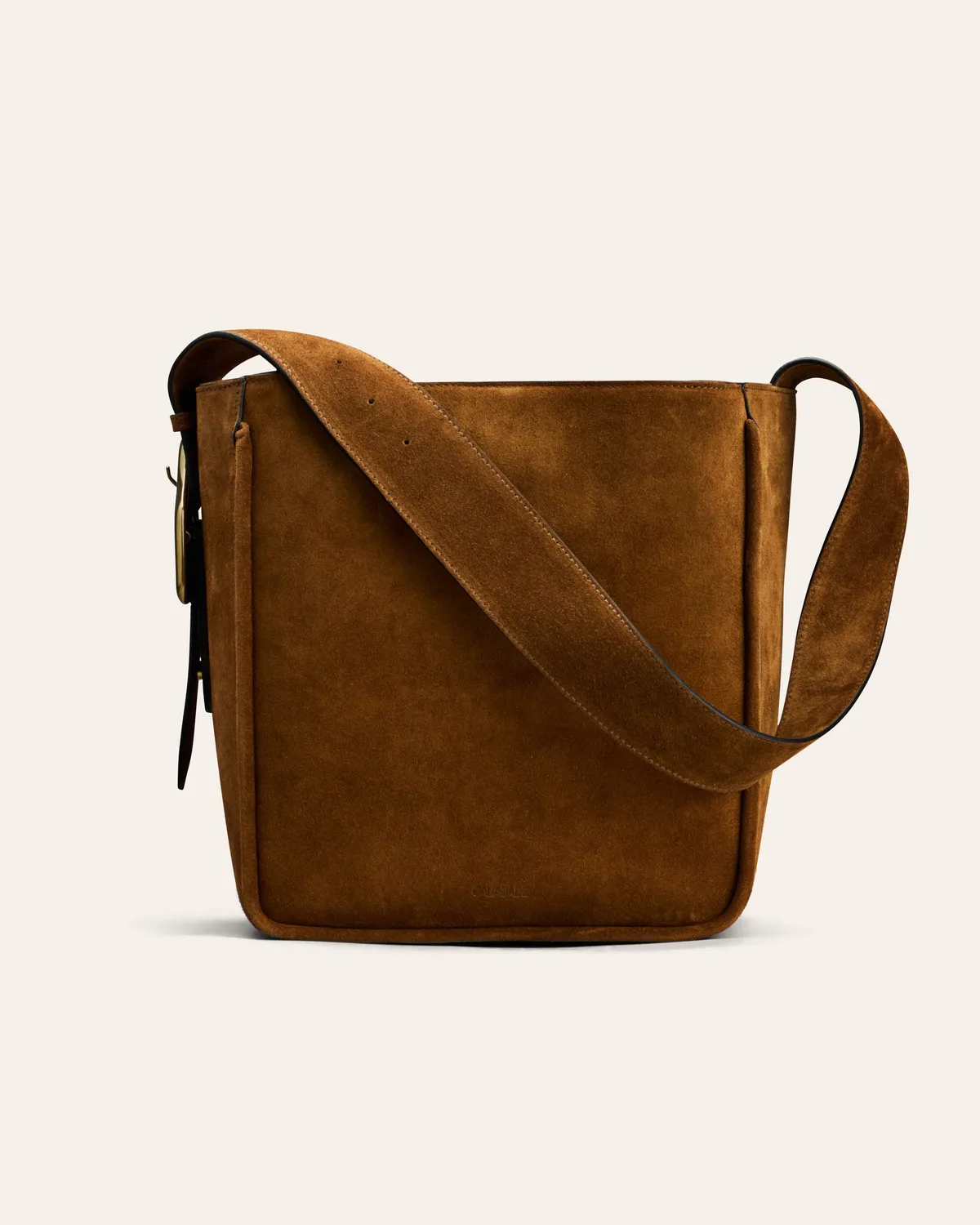 Cala Jade Masago tote Camel Suede skinn 14" PC