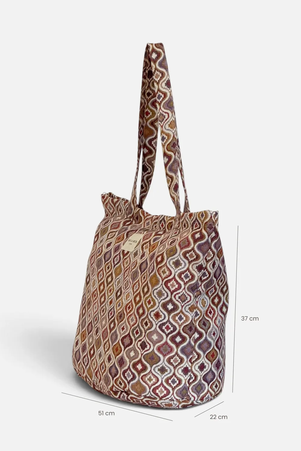 De La Mur Onda Bolsa Grande shopper rosa glidelås