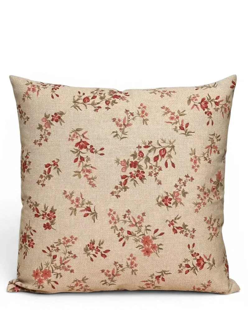 De La Mur Lola putetrekk 50x50 cm rødt blomstret
