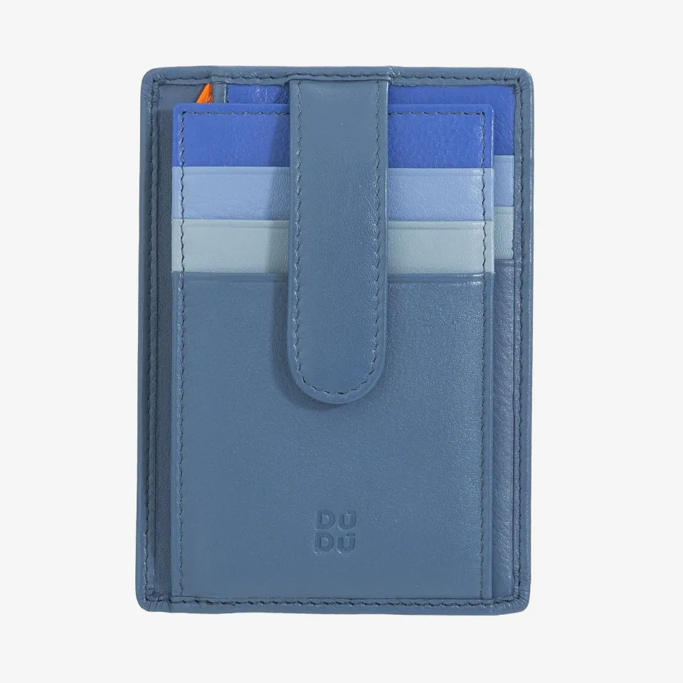 DuDubags Timor kortmappe denim blue skinn unisex