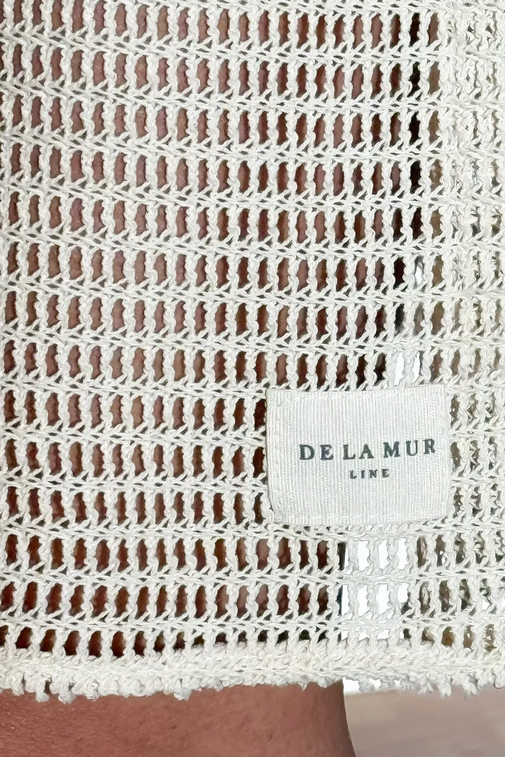 De La Mur Beach Croche kaftan ecru one size