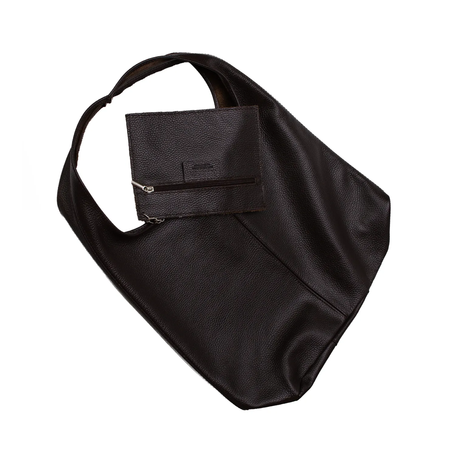 Latalia Terni shopper skinnveske mørkebrun