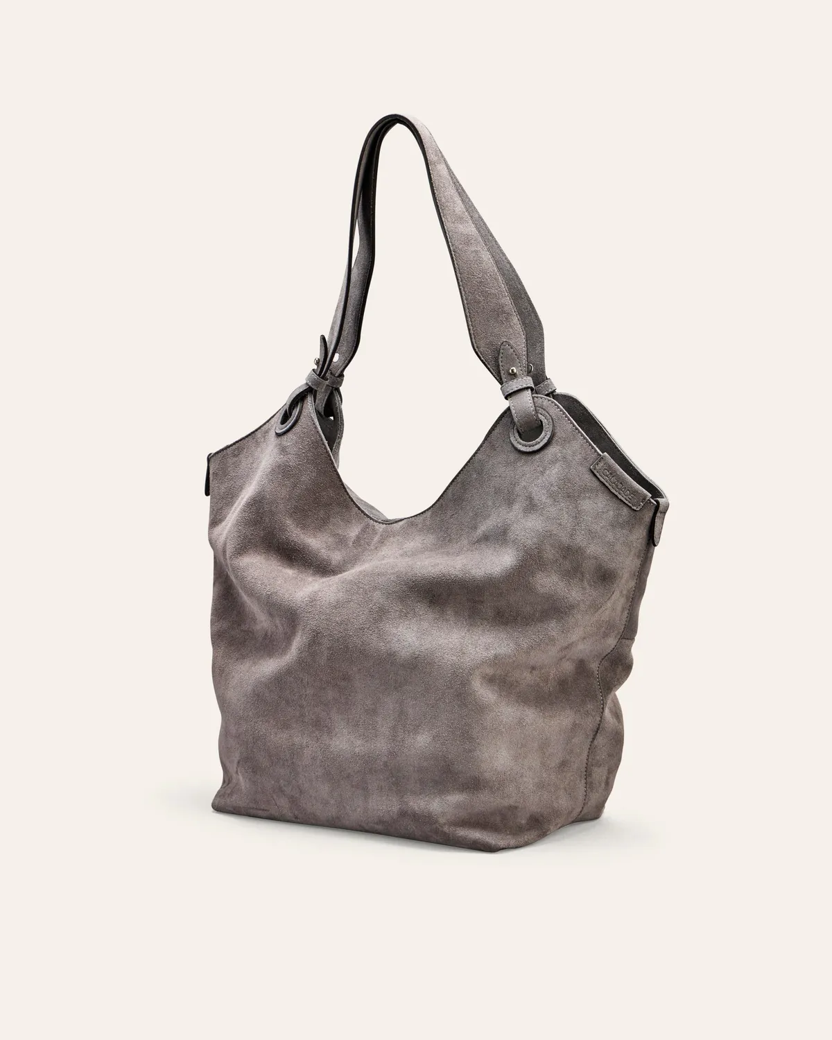 CALAJADE Soho skulderveske putty semsket skinn