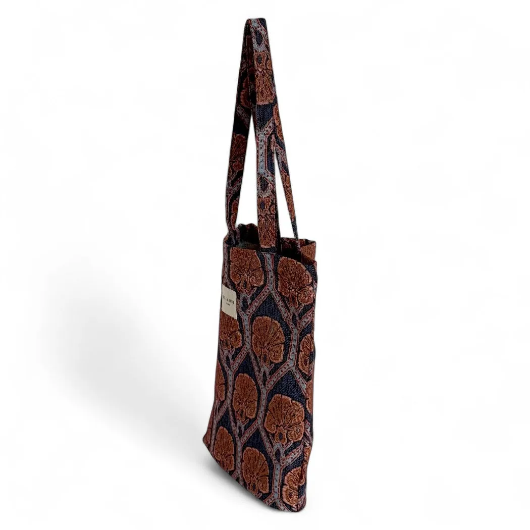 De La Mur Pequeña Petrol totebag beige-blå 34x37