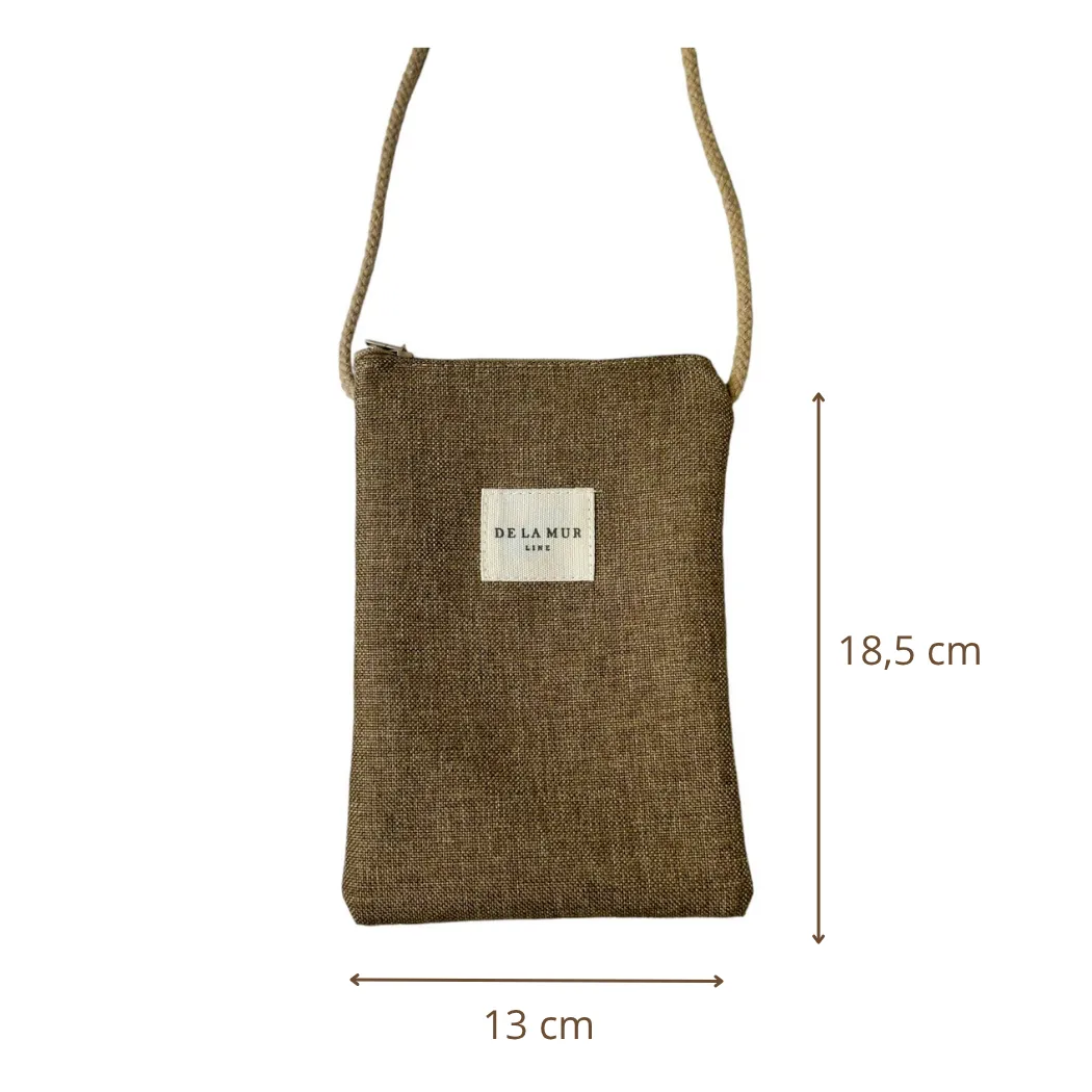 De La Mur Dark mobilveske oker 13x18 cm