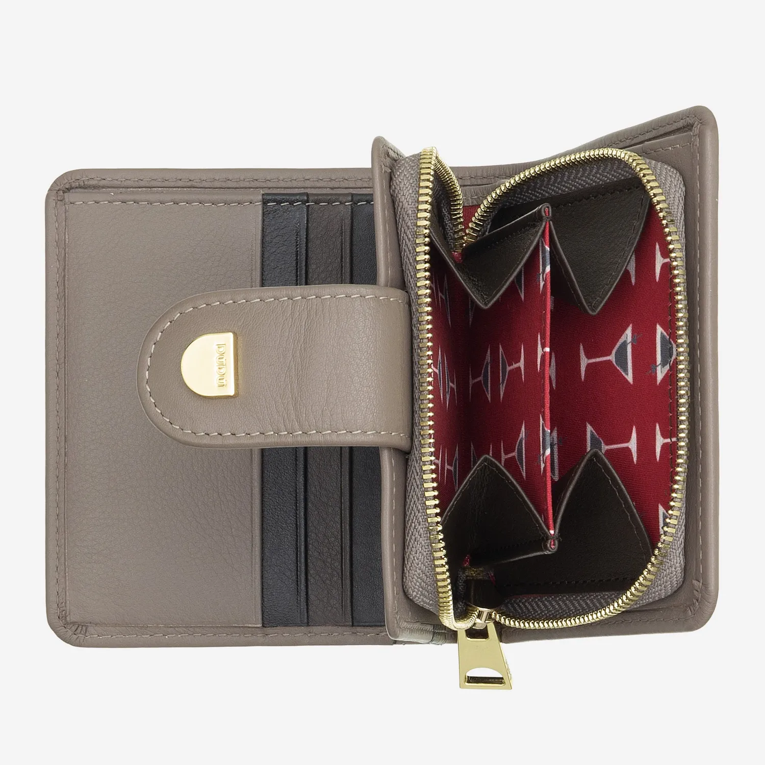 DuDubags Arbe lommebok skinn taupe