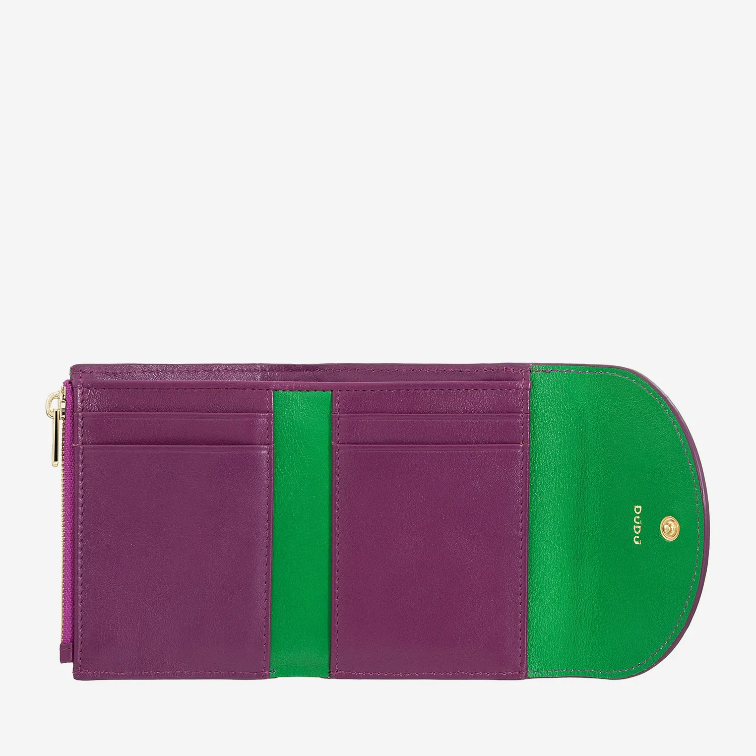 DuDubags Mediterranean lommebok fuksia skinn