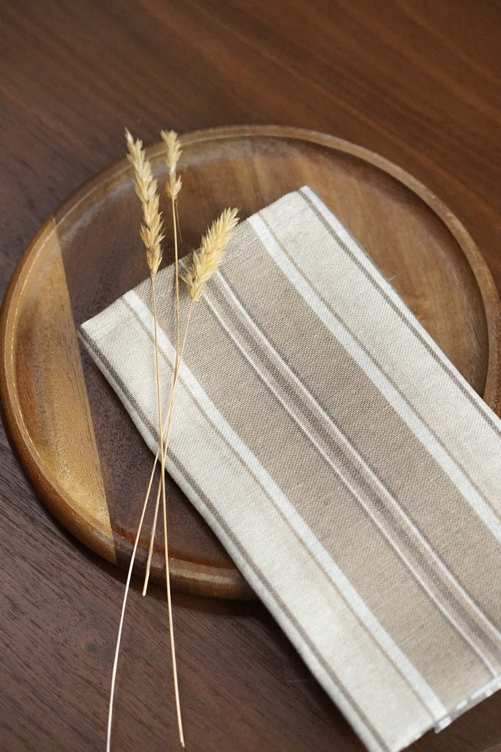 De La Mur Soro serviett beige stripet
