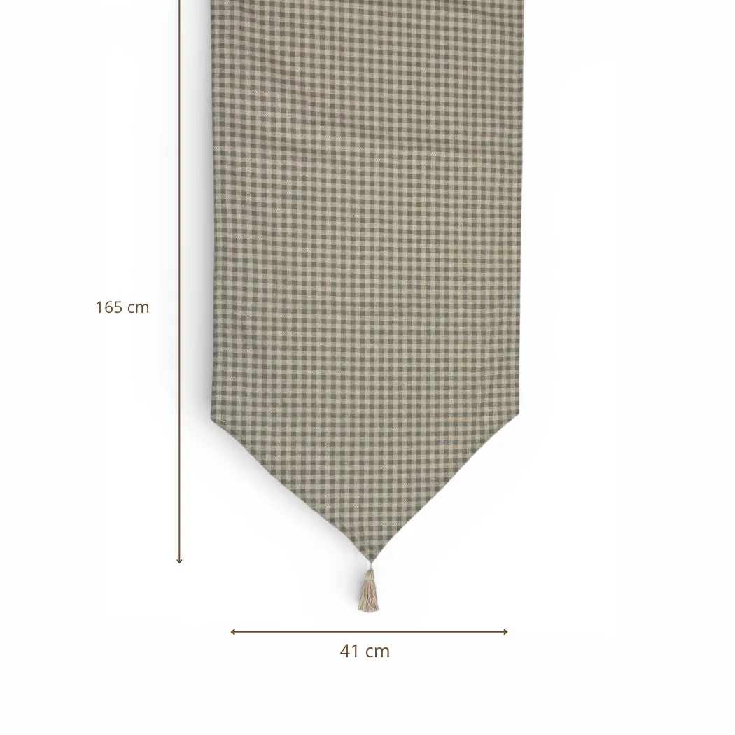 De La Mur Beri bordløper 41x165 blå rutete