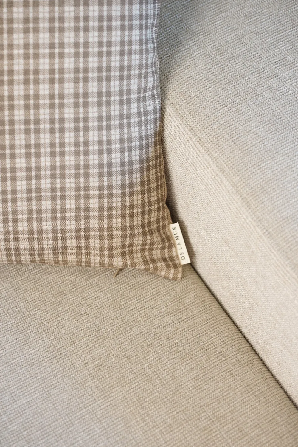 De La Mur Cast putetrekk brun vichy