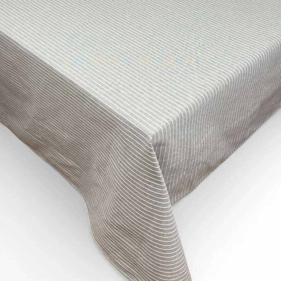 De La Mur Perla duk grå stripet 150x150