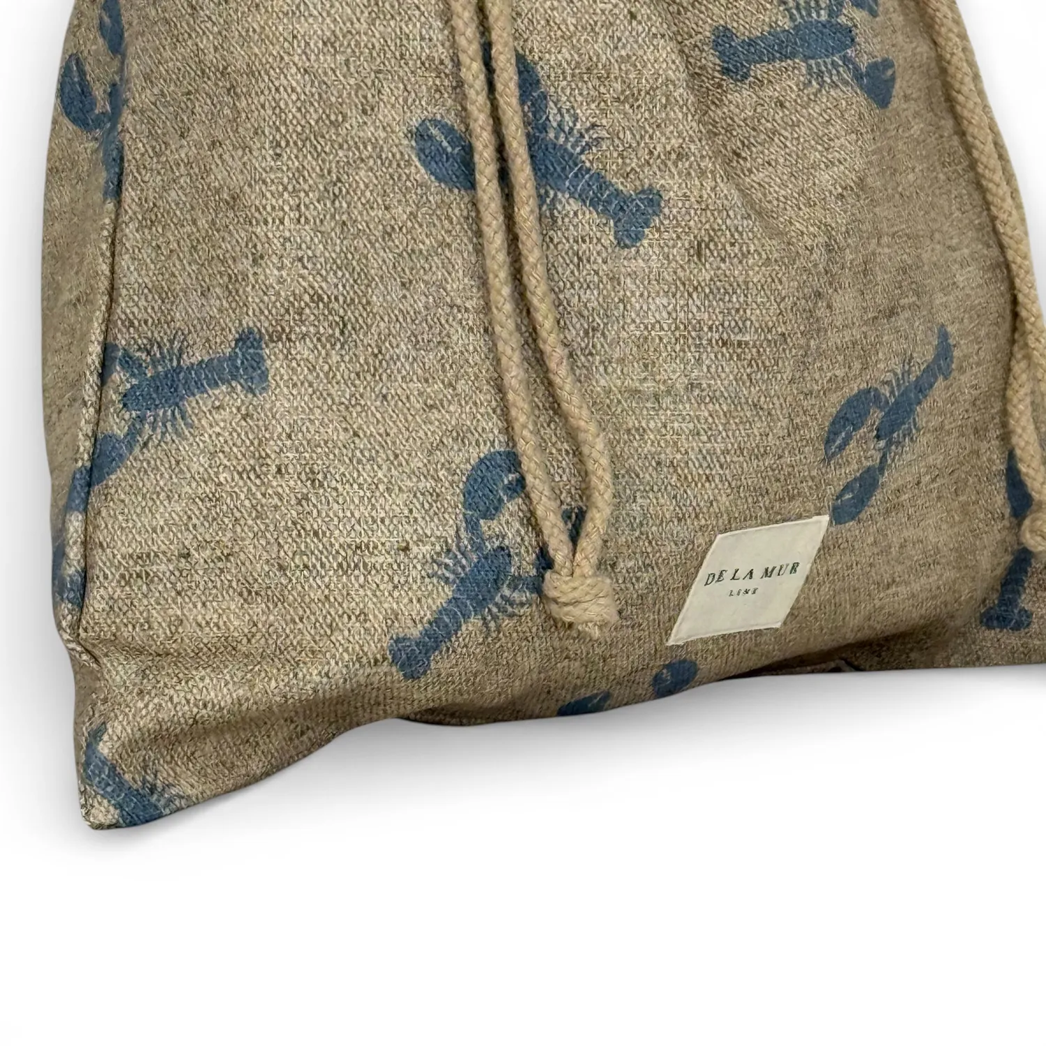 De La Mur Merienda Lob handlenett beige 35x33 cm hummer