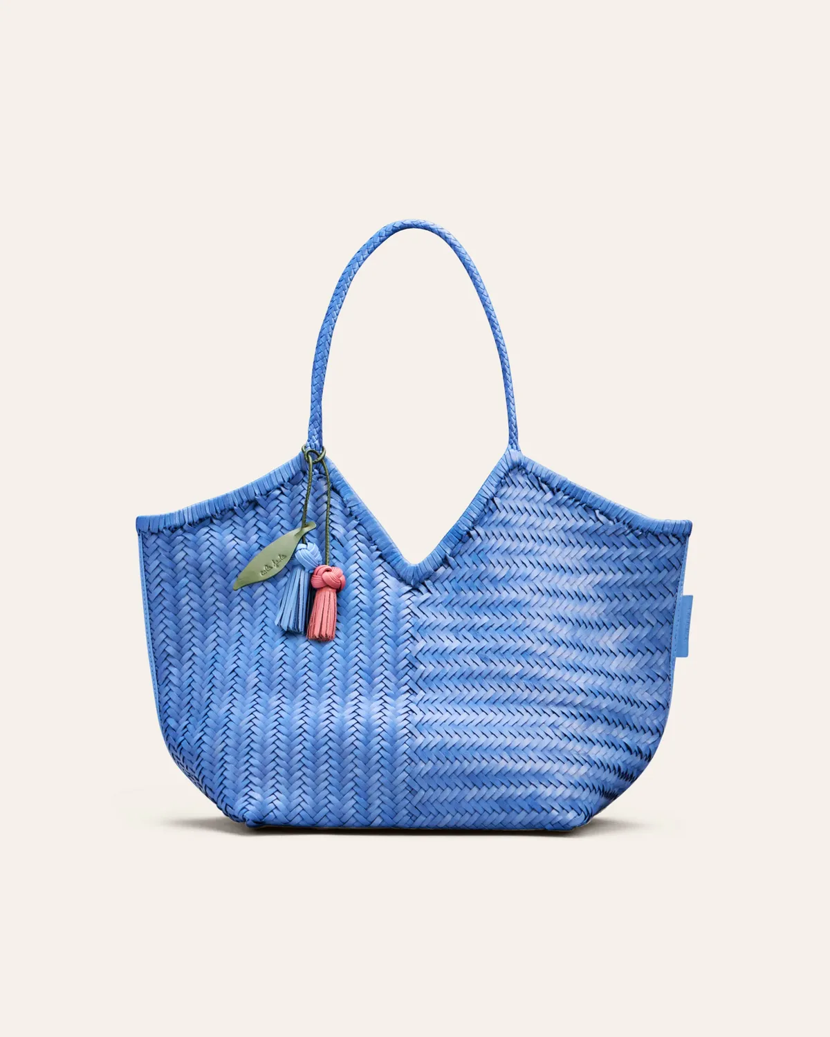 Calajade Humi toteveske Allure Blue flettet bøffelskinn