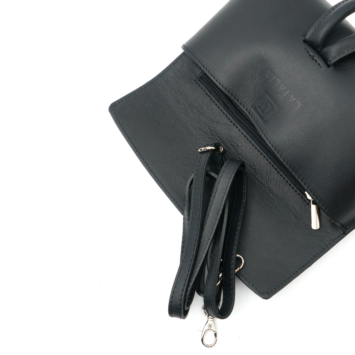 Latalia Barletta clutch svart nappa