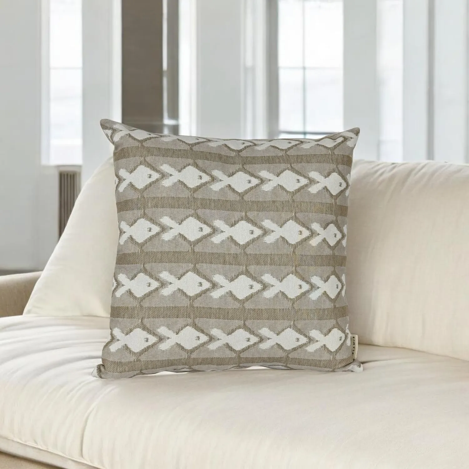De La Mur Kai putetrekk beige fisk 50x50 cm