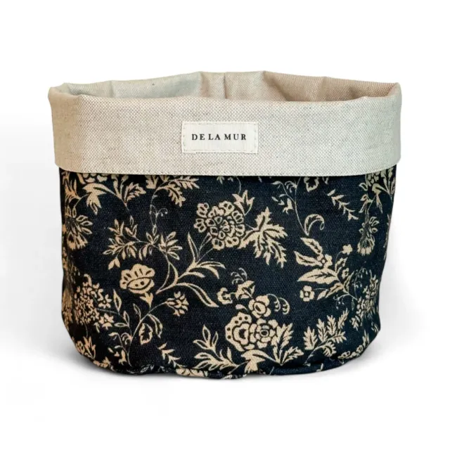 De La Mur Elisa kurv beige blomstret 18 cm