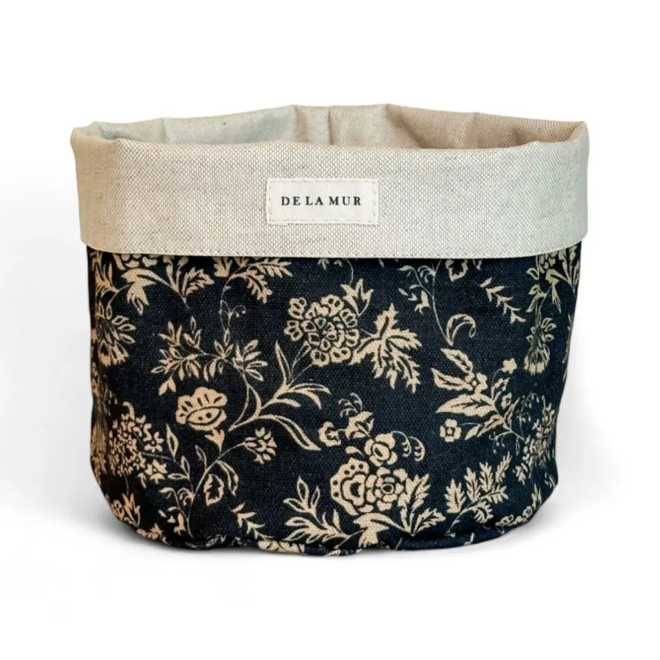 De La Mur Elisa kurv beige blomstret 18 cm