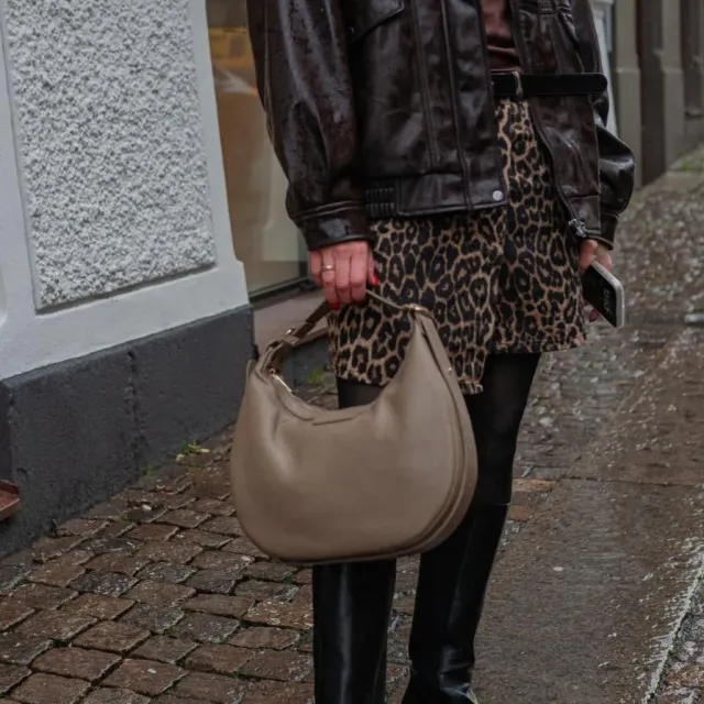 Latalia Gela hobo skinnveske lystaupe