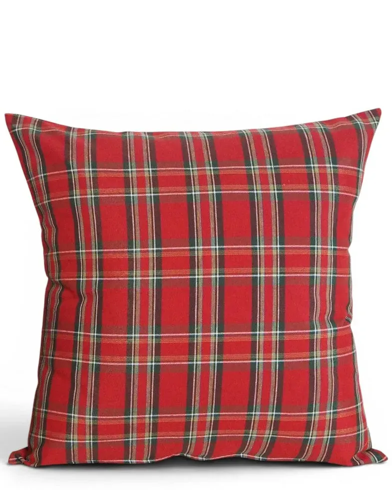 De La Mur Scot 1 putetrekk 45x45 rødrutet