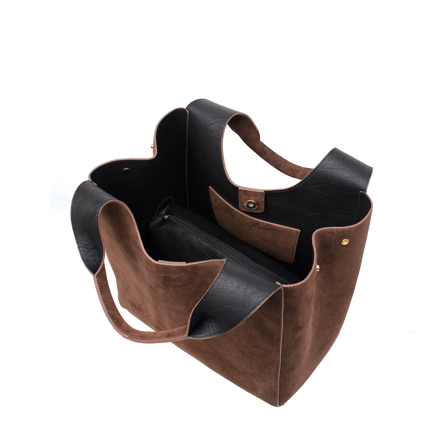 Latalia Salerno XL shopper chocolate mocka